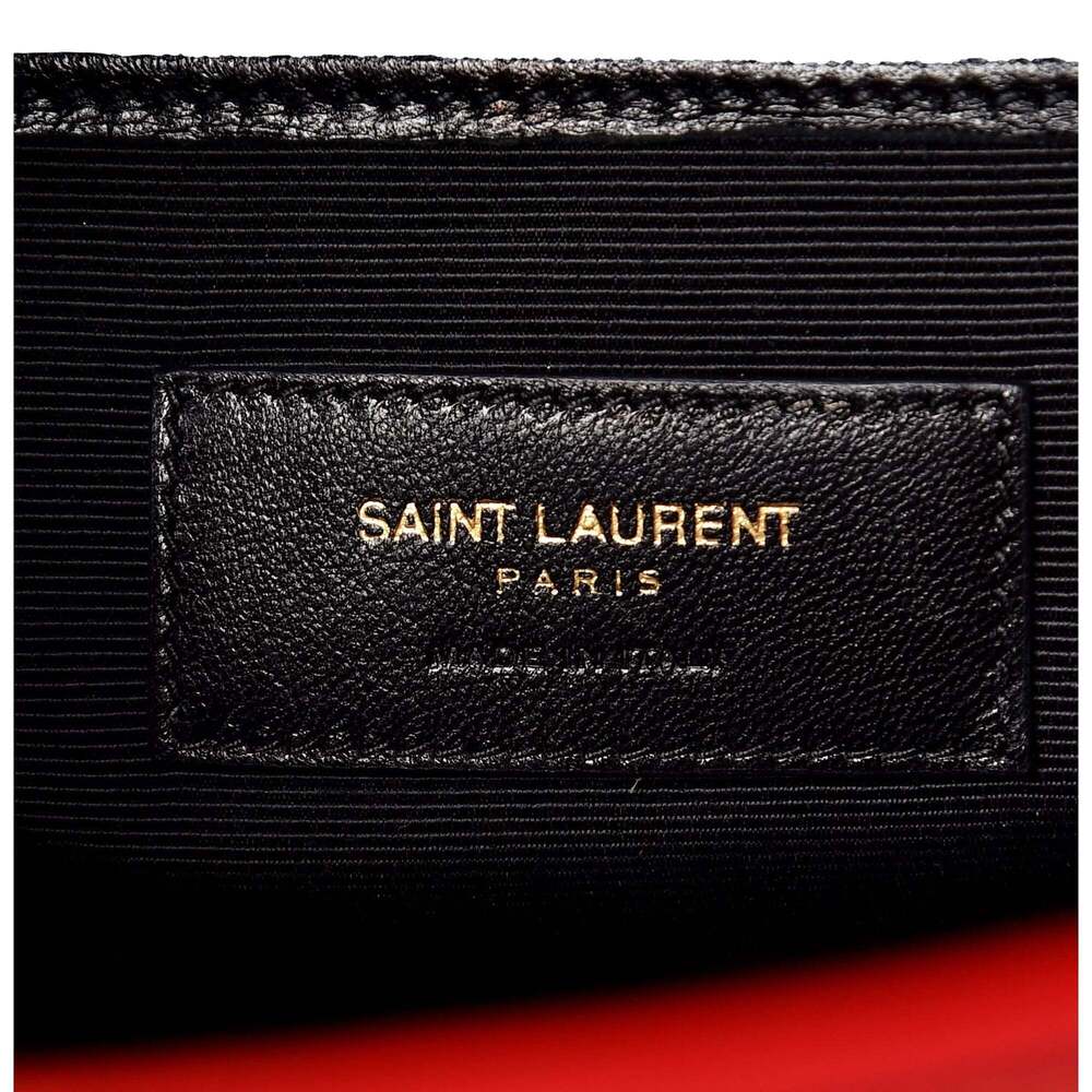 Saint Laurent Calfskin Medium Moujik Top Handle Bag Lipstick - Picture 3 of 12